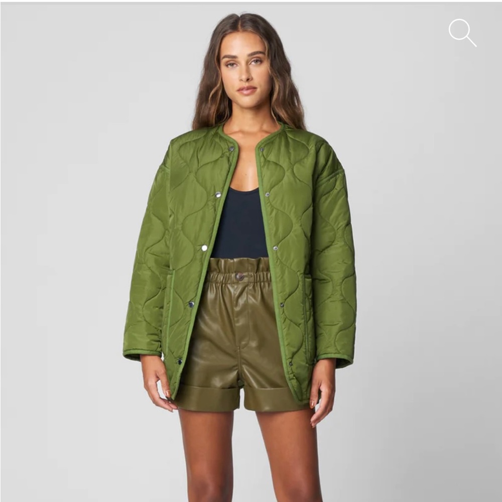 Blank NYC Green Quilted Jacket. Size 2X. NWT. Plus Size Coat. Oversized Coat